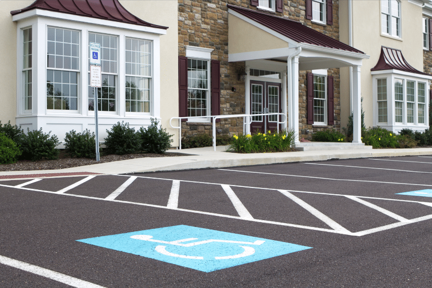 fort collins handicap parking striping - ADAs -