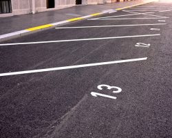 painted parking lines