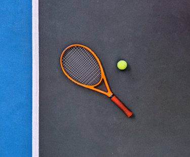 Tennis court striping